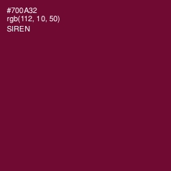 #700A32 - Siren Color Image