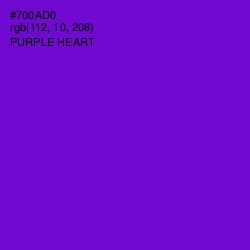 #700AD0 - Purple Heart Color Image