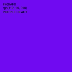 #700AF0 - Purple Heart Color Image