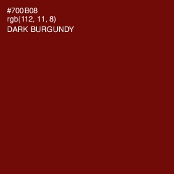 #700B08 - Dark Burgundy Color Image