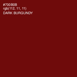 #700B0B - Dark Burgundy Color Image