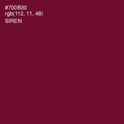 #700B30 - Siren Color Image