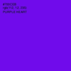 #700CEB - Purple Heart Color Image