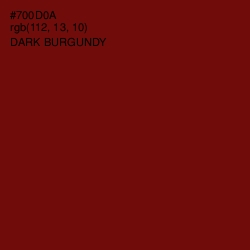 #700D0A - Dark Burgundy Color Image