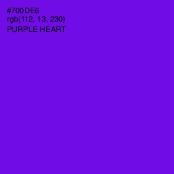 #700DE6 - Purple Heart Color Image