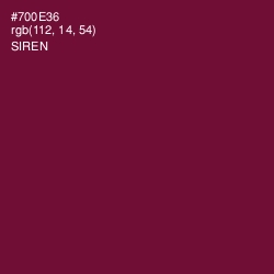 #700E36 - Siren Color Image