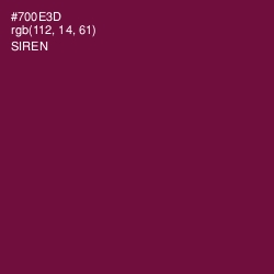 #700E3D - Siren Color Image