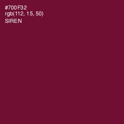 #700F32 - Siren Color Image