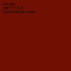 #701003 - Cedar Wood Finish Color Image