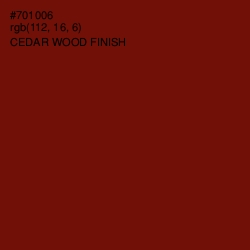 #701006 - Cedar Wood Finish Color Image