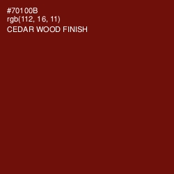 #70100B - Cedar Wood Finish Color Image