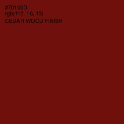 #70100D - Cedar Wood Finish Color Image