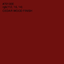 #70100E - Cedar Wood Finish Color Image