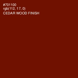 #701100 - Cedar Wood Finish Color Image