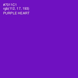 #7011C1 - Purple Heart Color Image