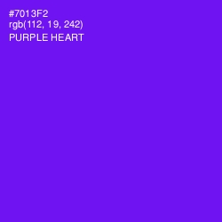 #7013F2 - Purple Heart Color Image