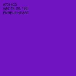 #7014C3 - Purple Heart Color Image