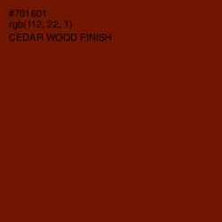 #701601 - Cedar Wood Finish Color Image