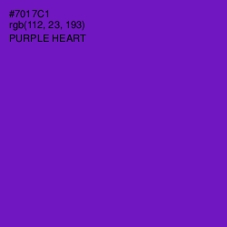 #7017C1 - Purple Heart Color Image