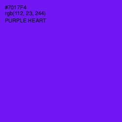 #7017F4 - Purple Heart Color Image