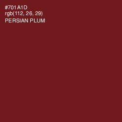 #701A1D - Persian Plum Color Image