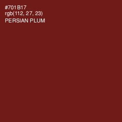 #701B17 - Persian Plum Color Image