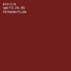 #701C1A - Persian Plum Color Image