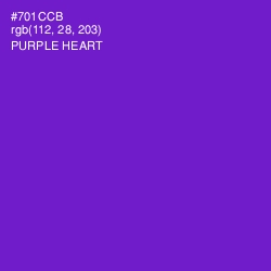 #701CCB - Purple Heart Color Image