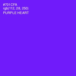 #701CFA - Purple Heart Color Image