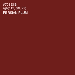 #701E1B - Persian Plum Color Image