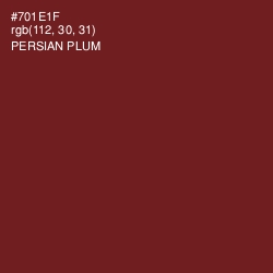 #701E1F - Persian Plum Color Image