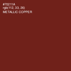 #70211A - Metallic Copper Color Image