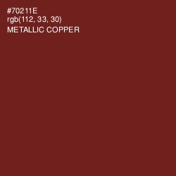 #70211E - Metallic Copper Color Image