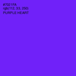 #7021FA - Purple Heart Color Image