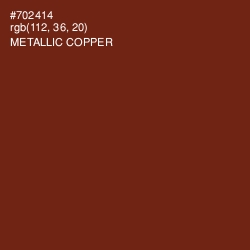 #702414 - Metallic Copper Color Image