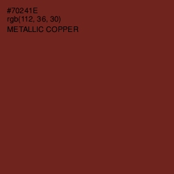 #70241E - Metallic Copper Color Image