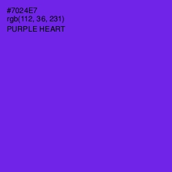 #7024E7 - Purple Heart Color Image