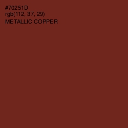 #70251D - Metallic Copper Color Image