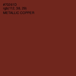 #70261D - Metallic Copper Color Image