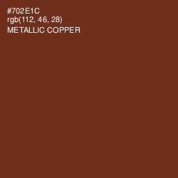 #702E1C - Metallic Copper Color Image