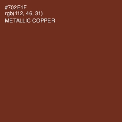 #702E1F - Metallic Copper Color Image