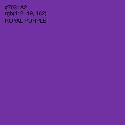 #7031A2 - Royal Purple Color Image