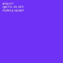 #7031F7 - Purple Heart Color Image