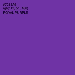 #7033A6 - Royal Purple Color Image