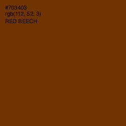 #703403 - Red Beech Color Image