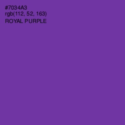 #7034A3 - Royal Purple Color Image