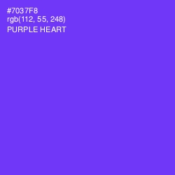 #7037F8 - Purple Heart Color Image