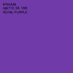 #703AA8 - Royal Purple Color Image