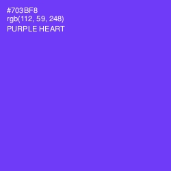 #703BF8 - Purple Heart Color Image