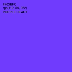 #703BFC - Purple Heart Color Image